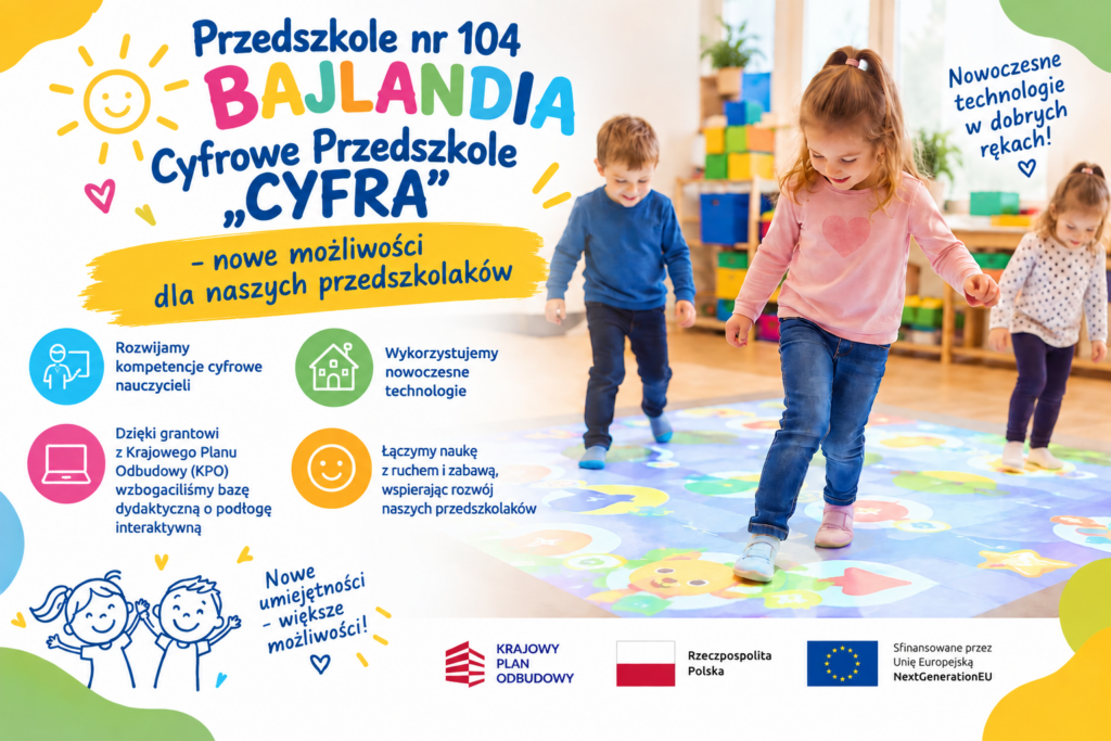 Cyfrowe Przedszkole „CYFRA” – nowe możliwości dla naszych przedszkolaków